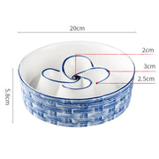 Ceramic Slow Feeder Dog Bowl Slow Feeder Dog Bowl For Medium Large Anti-Choking Slow Eating Dog Bowl Non Slip Dog Bowl Slow Feeder