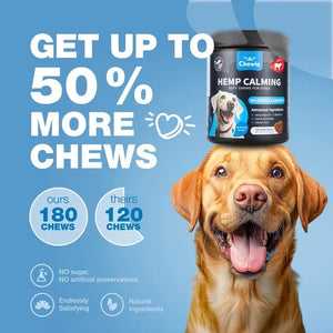 Hemp Calming Chews For Dogs Dog Calming Treats Anxiety Relief For Dogs