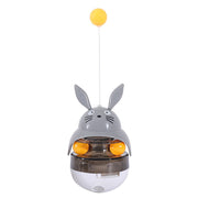 Interactive Cat Feeder Toy Treat Dispenser Exercise Toys Feeding Food Toy Dispenser Car Indoors- Sounding Bell Cat Tower