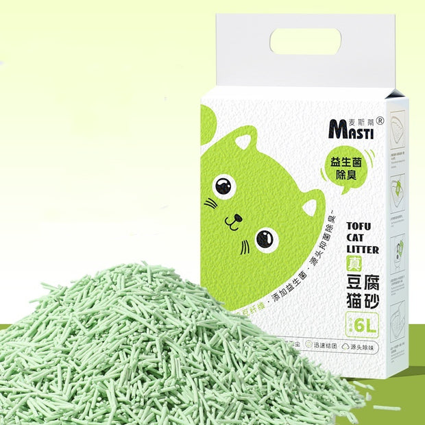 Plant Tofu Cat Litter 6L Probiotics Deodorant Sand